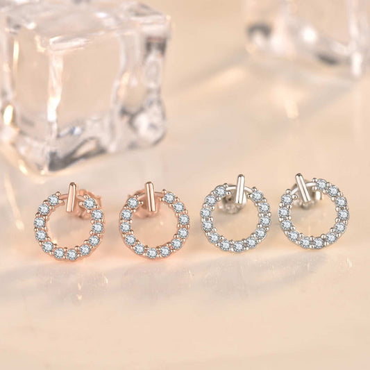 Geometry Round Circle Stud Earrings